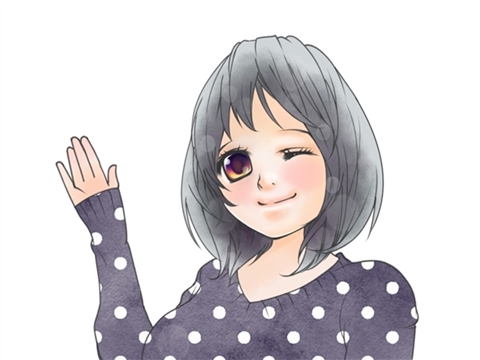 オススメを紹介する女性